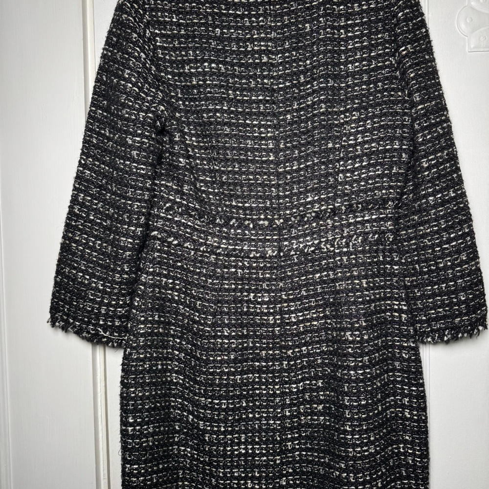 J. Crew Collection Black Label Tweed Career Dress Size 8 - Picture 7 of 13